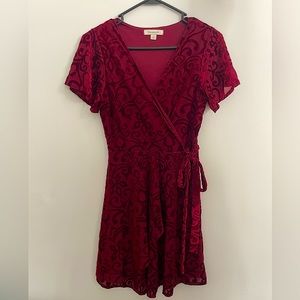 Red festive Francesca’s dress
